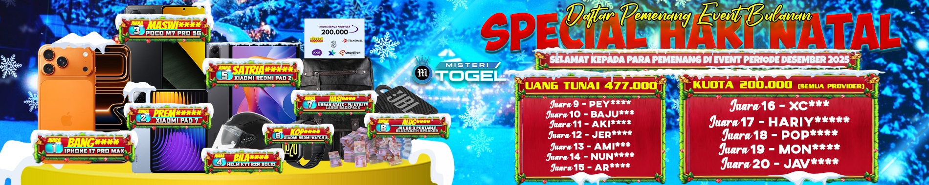 PEMENANG EVENT POINT DESEMBER